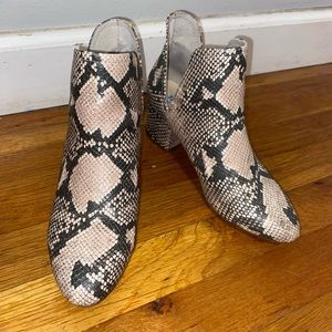 Steve Madden Snake Skin Booties